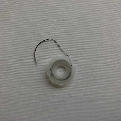 Stitched thread with needle